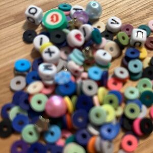 Bread confetti and string